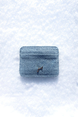 The Asili Denim Cardholder in Cool Denim
