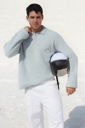 The Asili Ultimate Fur sweater in the colour foggy grey
