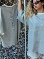 Load image into Gallery viewer, [PRE-ORDER] The أصيلي BUBBLY DENIM TSHIRT
